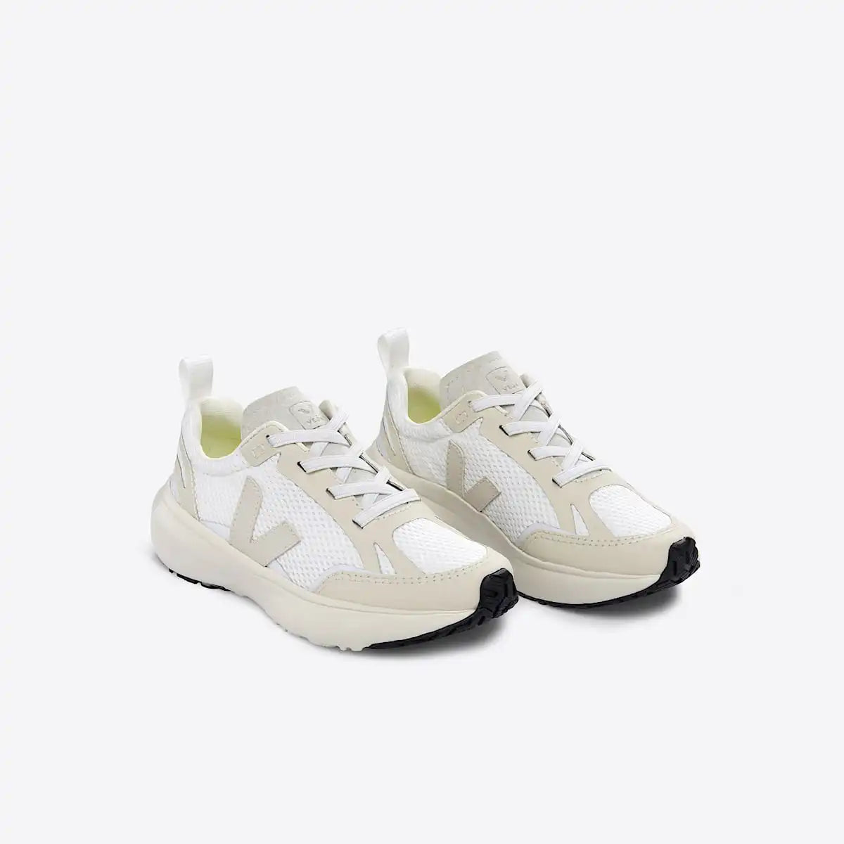 CANARY ELASTIC LACES ALVEOMESH WHITE PIERRE