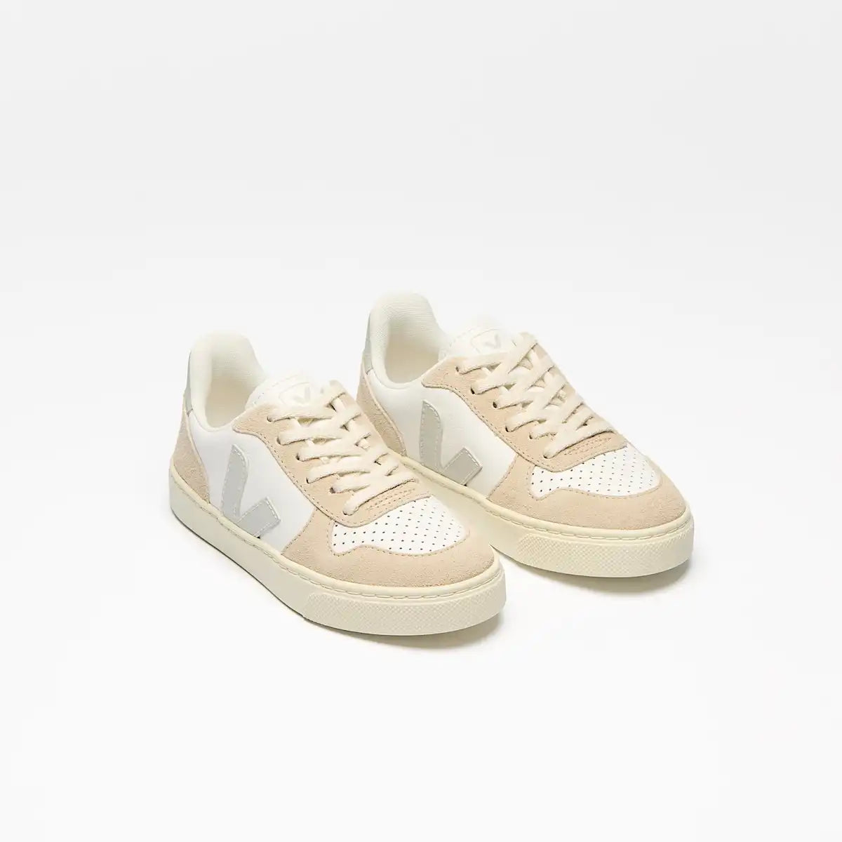 V-10 LEATHER WHITE NATURAL ALMOND