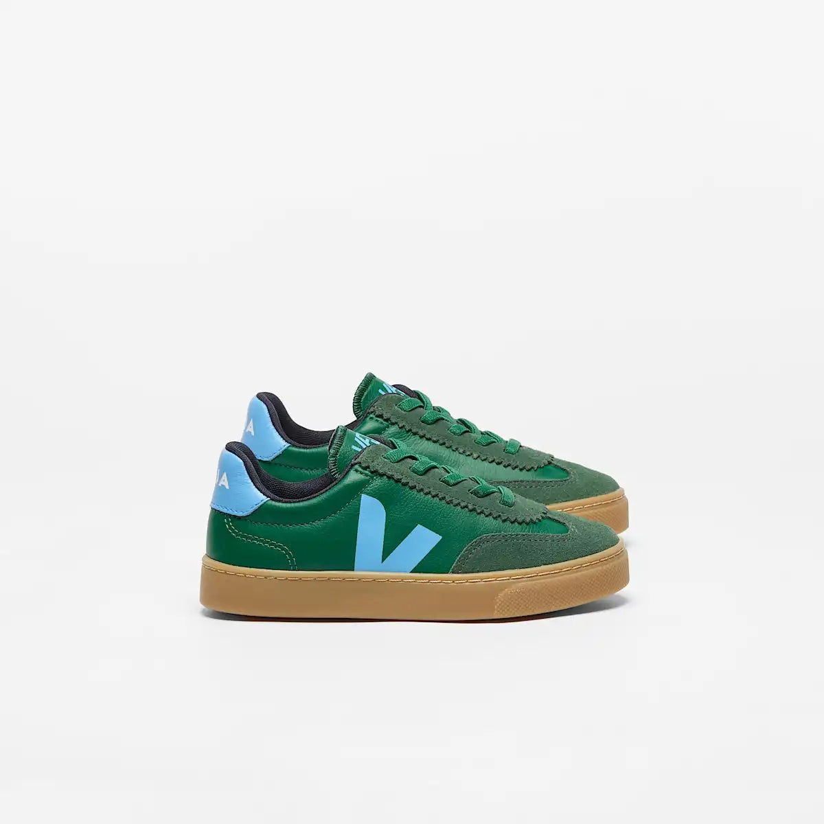 VOLLEY ELASTIC LACES LEATHER GOLF AQUA NATURAL